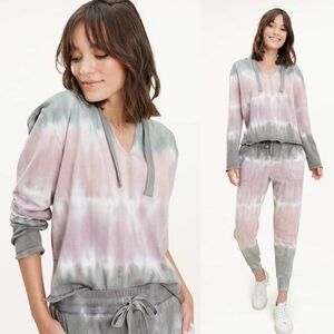 Splendid Beam Tie Dye Terry Hoodie